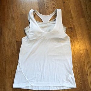 Athleta tank top with attached sports bra